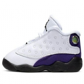 Nike Air Jordan 13 Retro Td Sko Barn Hvite Lilla