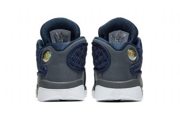 Nike Air Jordan 13 Retro Td Sko Barn Marineblå Grå Svarte