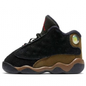 Nike Air Jordan 13 Retro Td Sko Barn Olivengrønne