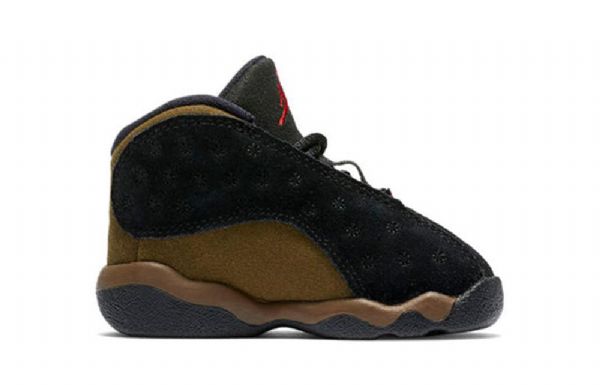 Nike Air Jordan 13 Retro Td Sko Barn Olivengrønne