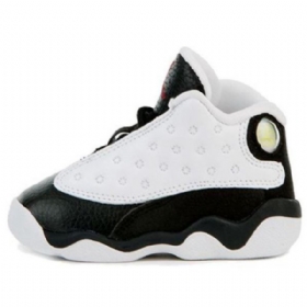 Nike Air Jordan 13 Retro Td Sko Barn Svarte Hvite