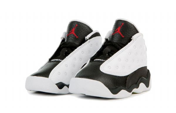 Nike Air Jordan 13 Retro Td Sko Barn Svarte Hvite