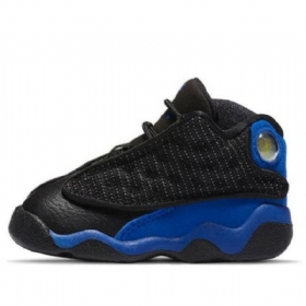 Nike Air Jordan 13 Retro Td Sko Barn Svarte Kongeblå