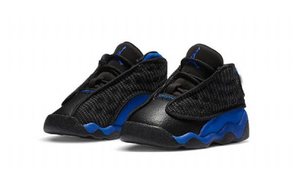 Nike Air Jordan 13 Retro Td Sko Barn Svarte Kongeblå
