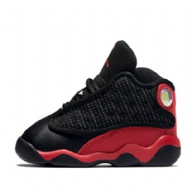 Nike Air Jordan 13 Retro Td Sneakers / Shoes Barn Svarte Rød