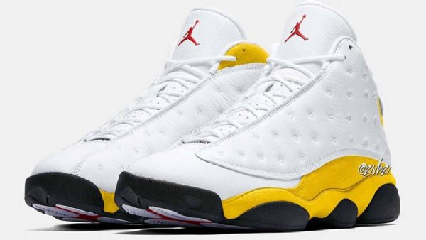 Nike Air Jordan 13 Sko Herre Gull Hvite