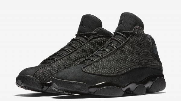 Nike Air Jordan 13 Sko Herre Svarte