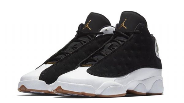 Nike Air Jordan 13 Sko Herre Svarte Hvite