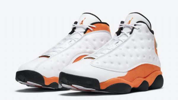 Nike Air Jordan 13 Starfish Sko Herre Hvite Oransje