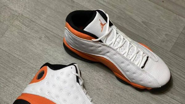 Nike Air Jordan 13 Starfish Sko Herre Hvite Oransje