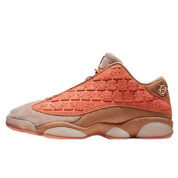 Nike Clot X Jordan 13 Low Tops Sepia Stone Sko Herre Korall