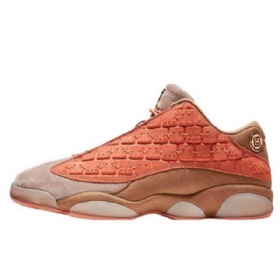 Nike Clot X Jordan 13 Low Tops Sepia Stone Sko Herre Korall