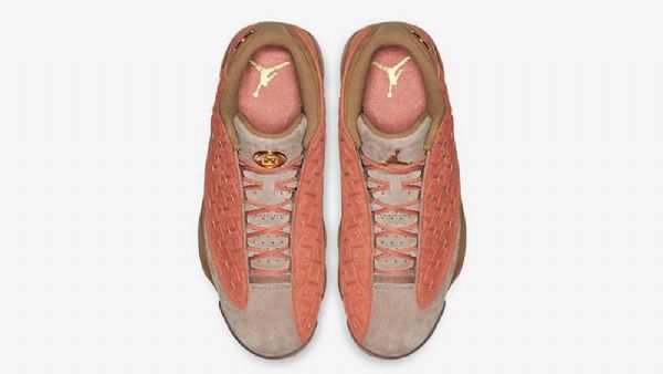 Nike Clot X Jordan 13 Low Tops Sepia Stone Sko Herre Korall