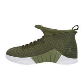 Nike Psny X Air Jordan 15 Sko Herre Olivengrønne