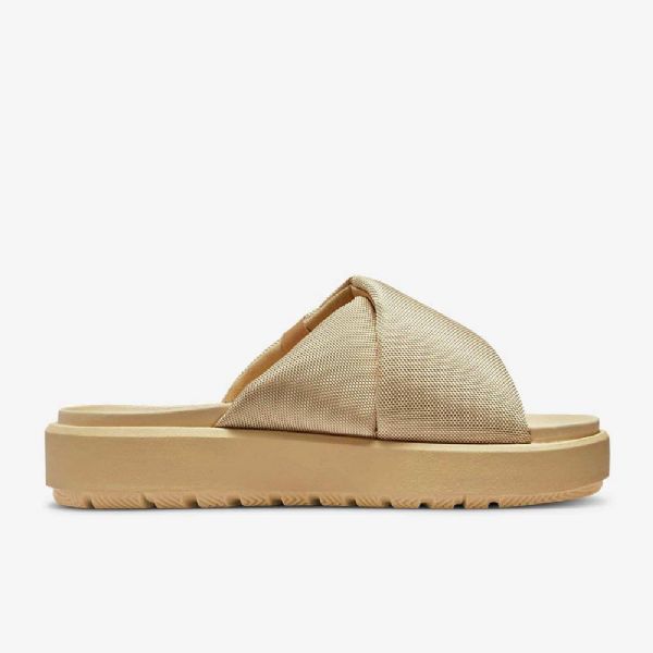 Nike Air Jordan Sophia Badesandaler Dame Gull Hvite