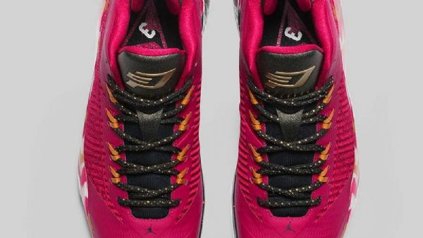 Nike Air Jordan Cp3 7 Christmas Sko Herre Burgunder