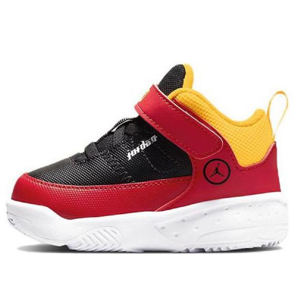 Nike Air Jordan Max Aura 3 Se Td Joggesko Barn Svarte Rød Gull