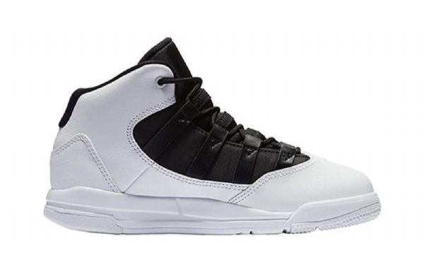 Nike Air Jordan Max Aura Bp Retro Basketball Shoes Barn Hvite Svarte