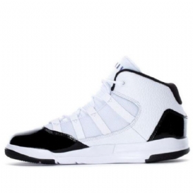 Nike Air Jordan Max Aura Bp Retro Basketball Shoes Barn Hvite Svarte