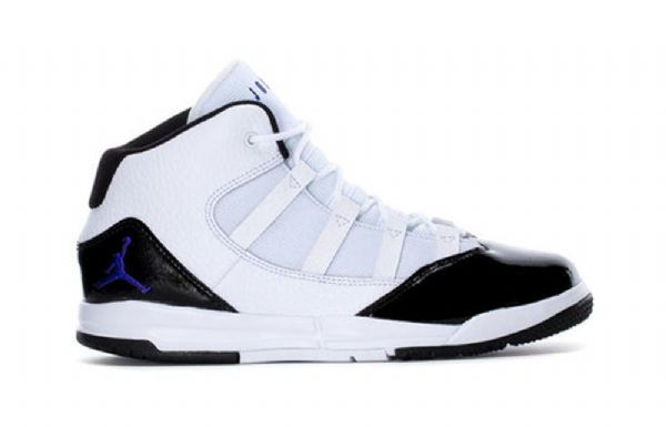 Nike Air Jordan Max Aura Bp Retro Basketball Shoes Barn Hvite Svarte