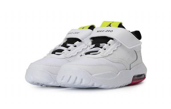 Nike Air Jordan Max 200 Sports Shoes Sko Barn Hvite Svarte Lilla