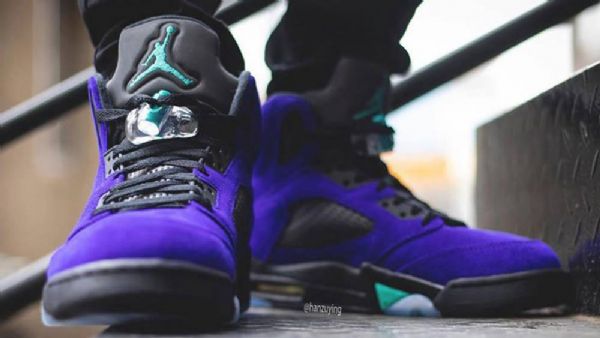 Nike Air Jordan 5 Alternate Grape Sko Herre Svarte