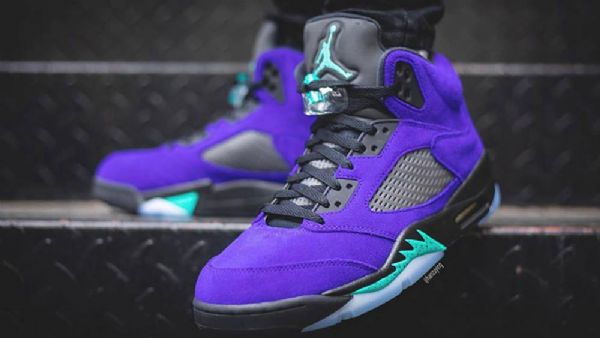 Nike Air Jordan 5 Alternate Grape Sko Herre Svarte