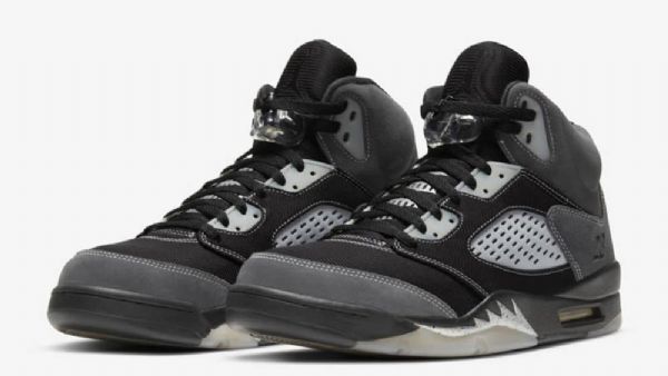 Nike Air Jordan 5 Anthracite Sko Herre Grå