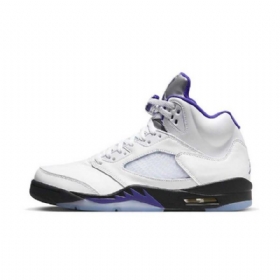 Nike Air Jordan 5 Concord Sko Herre Sølv