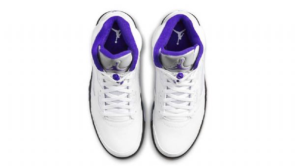 Nike Air Jordan 5 Concord Sko Herre Sølv