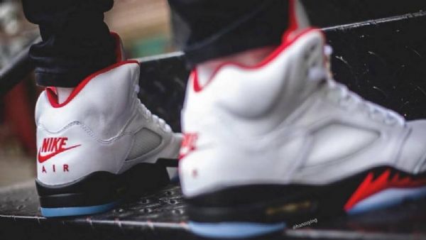 Nike Air Jordan 5 Fire 2020 Sko Herre Rød