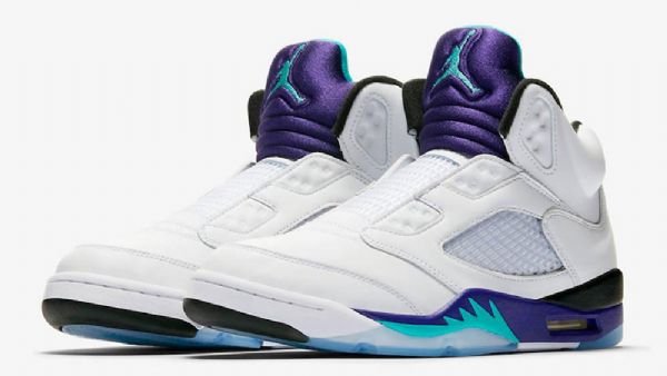 Nike Air Jordan 5 Fresh Prince Grape Sko Herre Hvite