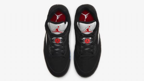 Nike Air Jordan 5 Golf Sko Dame Svarte Sølv