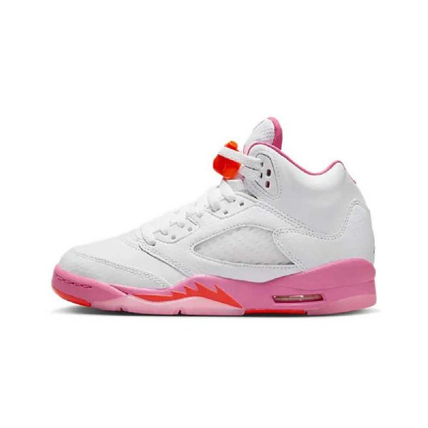 Nike Air Jordan 5 Gssicle Sko Dame Hvite Rosa