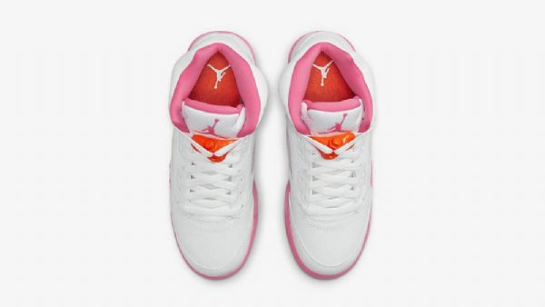 Nike Air Jordan 5 Gssicle Sko Dame Hvite Rosa