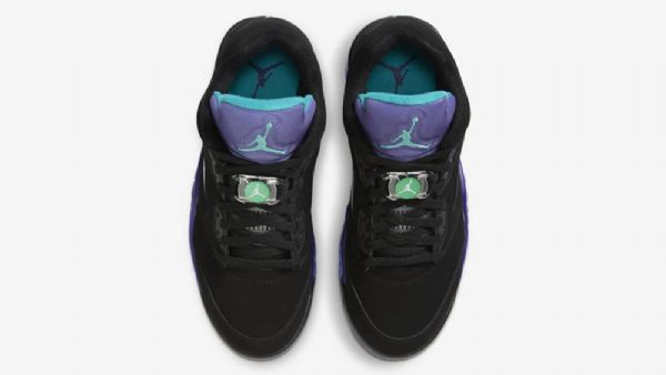 Nike Air Jordan 5 Low Tops Golf Grape Sko Herre Svarte Lilla