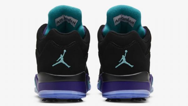 Nike Air Jordan 5 Low Tops Golf Grape Sko Herre Svarte Lilla
