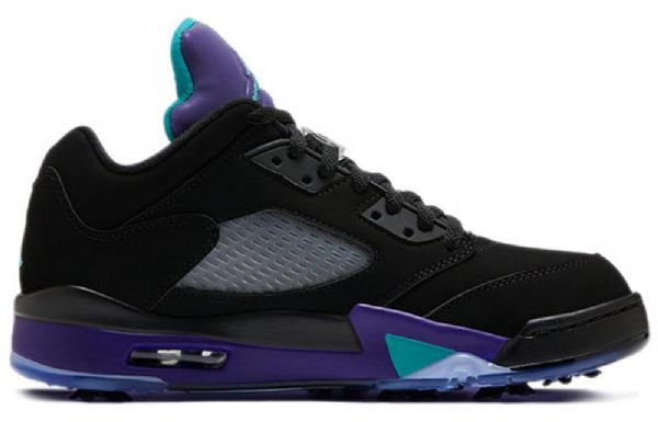 Nike Air Jordan 5 Low Tops Golf Retro Basketball Shoes Herre Svarte