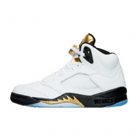 Nike Air Jordan 5 Olympic Sko Herre Hvite
