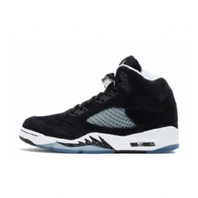 Nike Air Jordan 5 Oreo Sko Herre Svarte