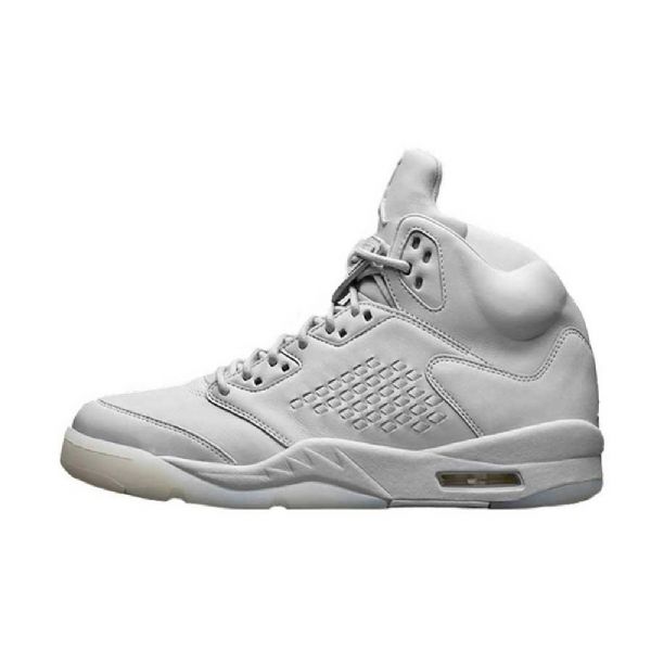 Nike Air Jordan 5 Premium Pure Platinum Sko Herre Hvite