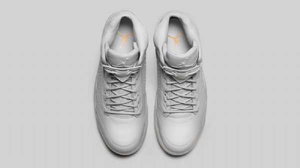 Nike Air Jordan 5 Premium Pure Platinum Sko Herre Hvite