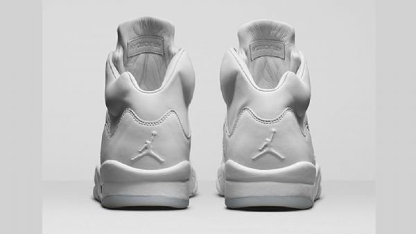 Nike Air Jordan 5 Premium Pure Platinum Sko Herre Hvite