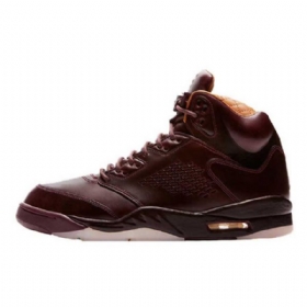 Nike Air Jordan 5 Premium Sko Herre Burgunder