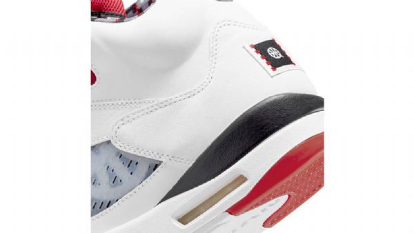 Nike Air Jordan 5 Quai 54 Sko Herre Hvite