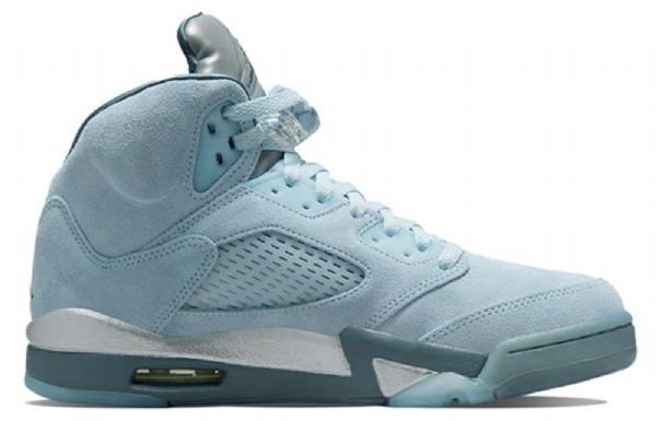 Nike Air Jordan 5 Retro Basketball Shoes Dame Blå