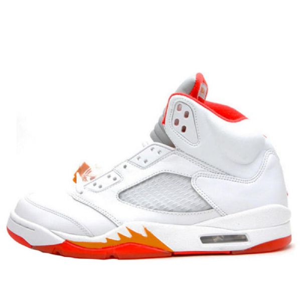 Nike Air Jordan 5 Retro Basketball Shoes Dame Hvite