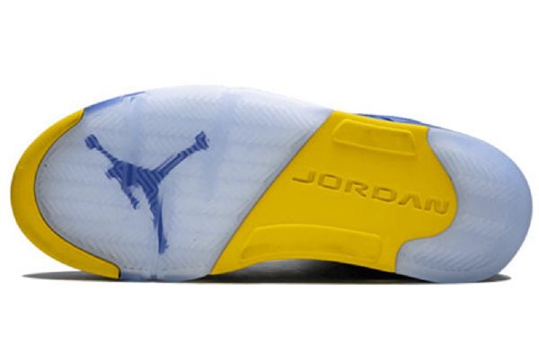 Nike Air Jordan 5 Retro Basketball Shoes Herre Blå