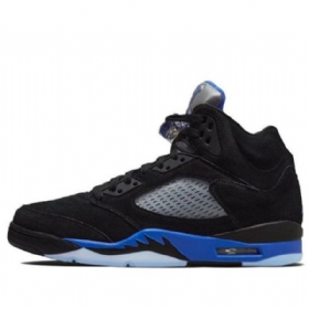 Nike Air Jordan 5 Retro Basketball Shoes Herre Blå