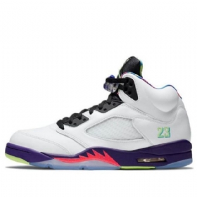 Nike Air Jordan 5 Retro Basketball Shoes Herre Hvite
